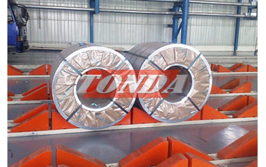 聚氨酯钢卷鞍座用于重庆钢铁公司
